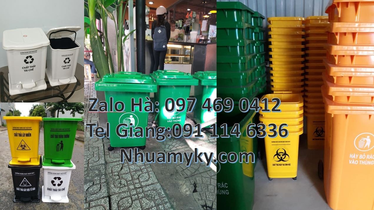 Bán thùng rác y tế 15l có nắp đậy đạp chân,thùng rác y tế 60l giá rẻ