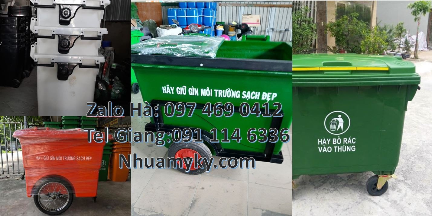 Bán xe thu gom rác cỡ lớn 1000l 3 bánh đúc,xe thu gom rác 660l 3 bánh