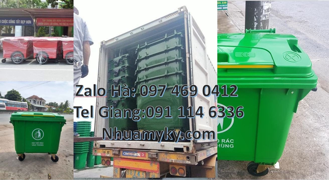 Bán xe thu gom rác cỡ lớn 1000l 3 bánh đúc,xe thu gom rác 660l 3 bánh