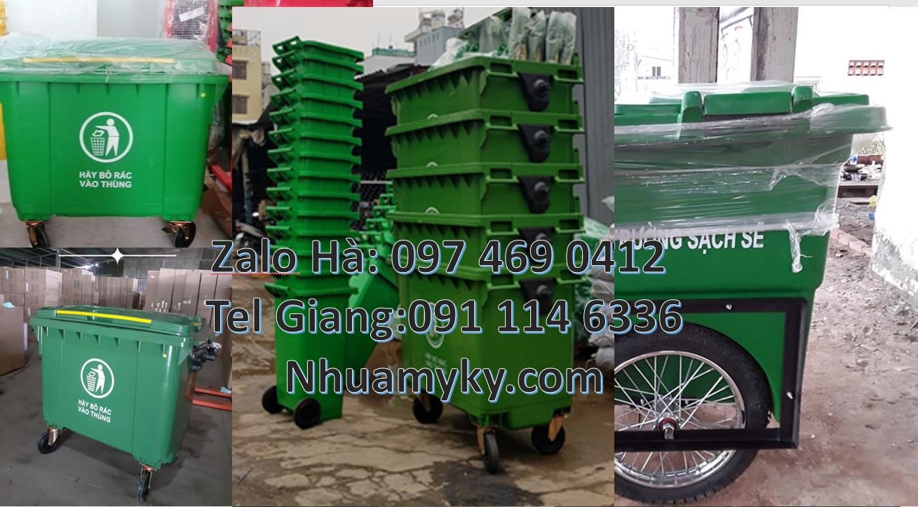 Bán xe thu gom rác cỡ lớn 1000l 3 bánh đúc,xe thu gom rác 660l 3 bánh