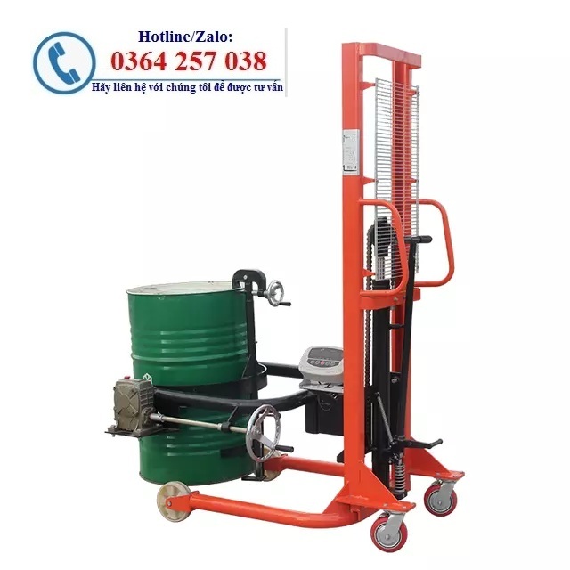 Xe nâng phuy: xe di chuyển phuy, xe quay đổ phuy