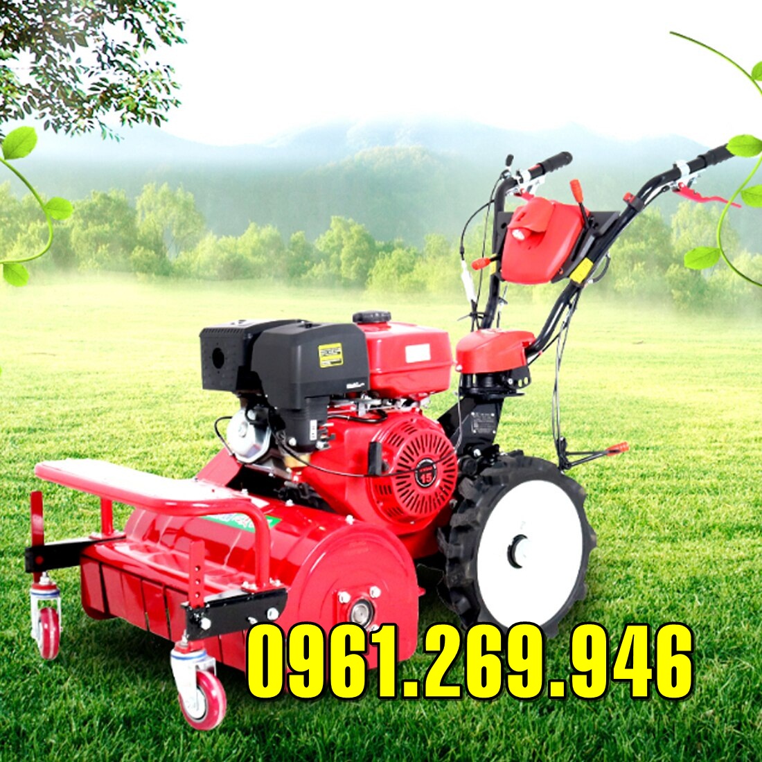 Máy phát cỏ đường cắt 60cm động cơ xăng 15HP TBX60