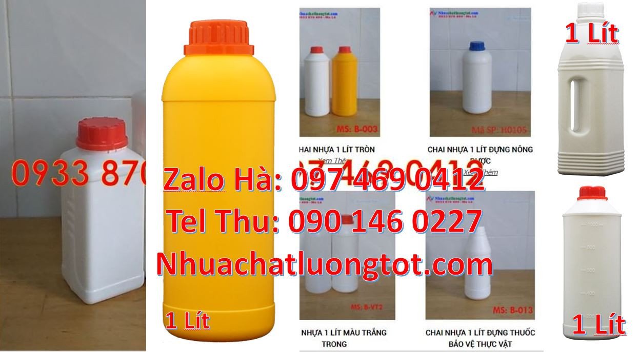 Bán chai nhựa 1l đựng dung dịch chất lỏng,chai nhựa 0.5l miệng nhỏ rẻ