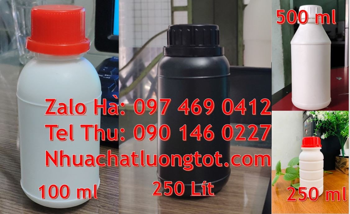 Bán chai nhựa 250l đựng thuốc thực vật,chai nhựa 50ml đựng thuốc tây g
