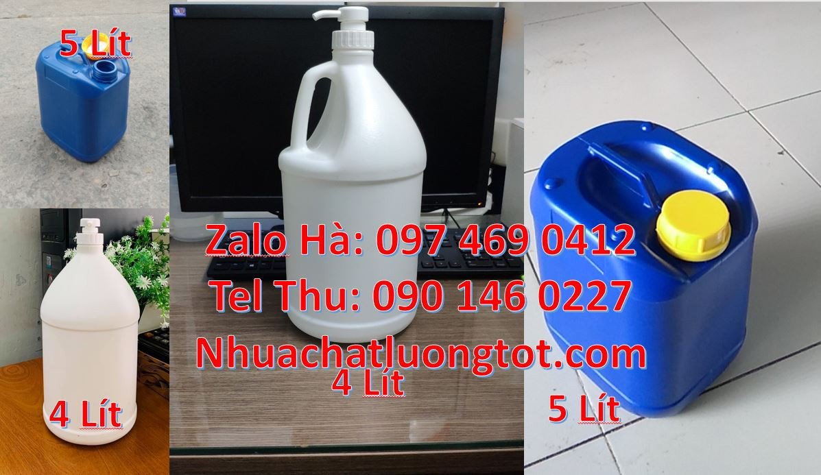 Bán can nhựa cỡ nhỏ đựng thực phẩm mắm ruốc,can nhựa 5l đựng xà phòng