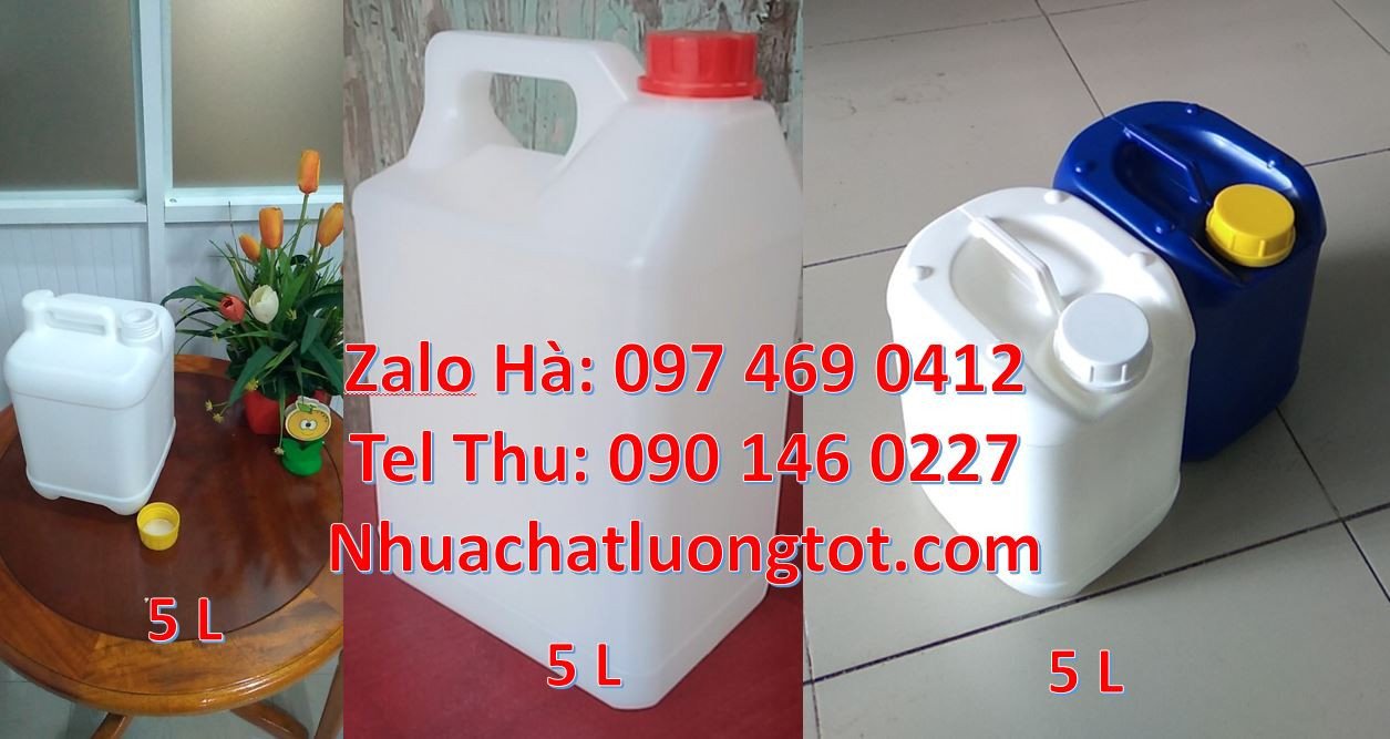 Bán can nhựa cỡ nhỏ đựng thực phẩm mắm ruốc,can nhựa 5l đựng xà phòng