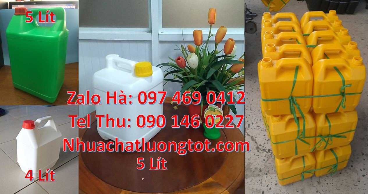 Bán can nhựa cỡ nhỏ đựng thực phẩm mắm ruốc,can nhựa 5l đựng xà phòng