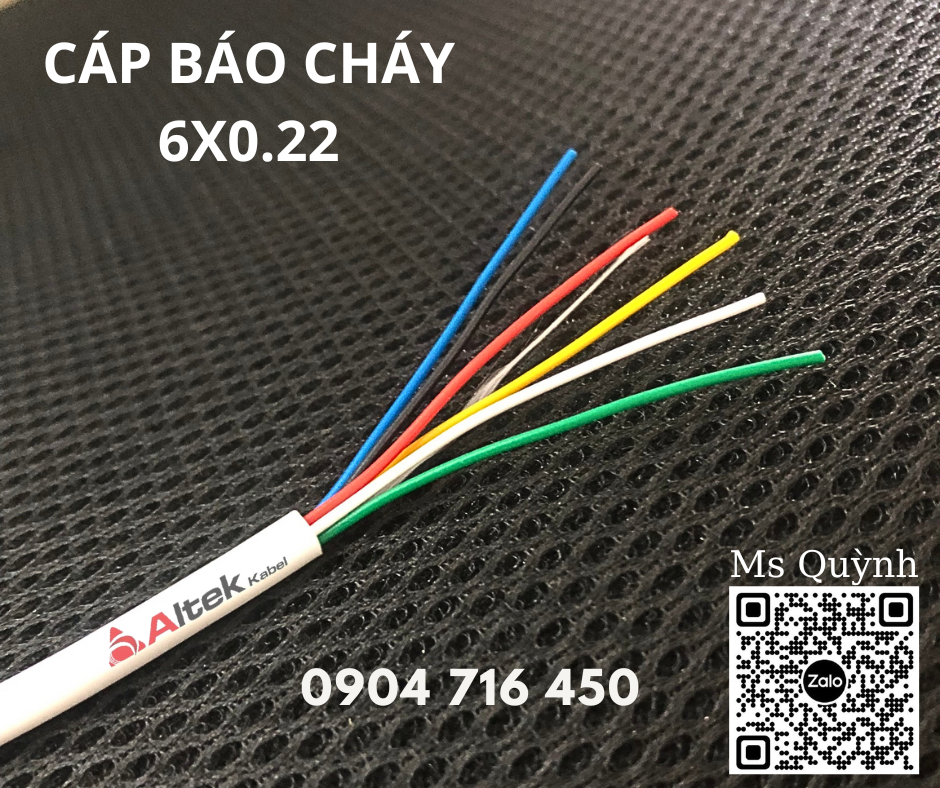 Cáp tín hiệu báo cháy 6x0.22mm Altek Kabel