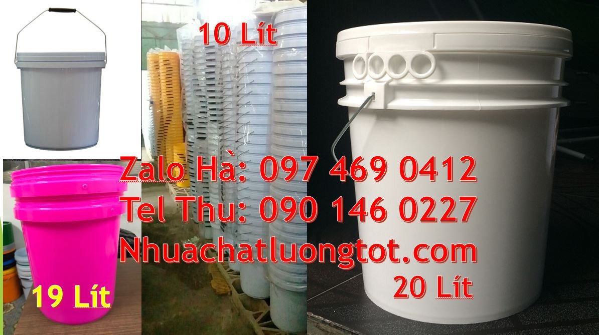 Bán vỏ thùng đựng sơn 25l màu trắng quai sắt,thùng đựng sơn 18l nắp đ