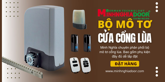 Motor cổng Minh Nghĩa phân phối đa dạng mẫu mới