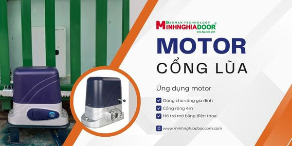 Motor cổng Minh Nghĩa phân phối đa dạng mẫu mới
