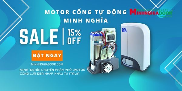 Motor cổng Minh Nghĩa phân phối đa dạng mẫu mới