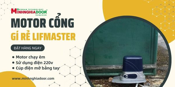 Motor cổng Minh Nghĩa phân phối đa dạng mẫu mới