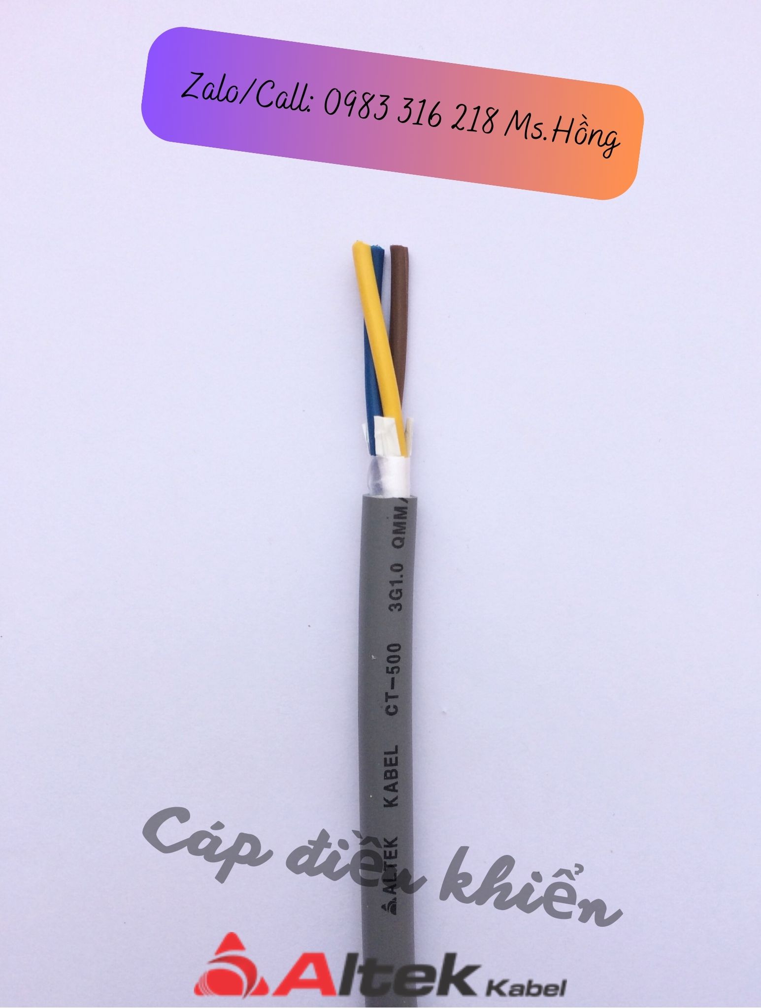 Cáp điều khiển Altekkabel SH-500 1.0QMM chống nhiễu