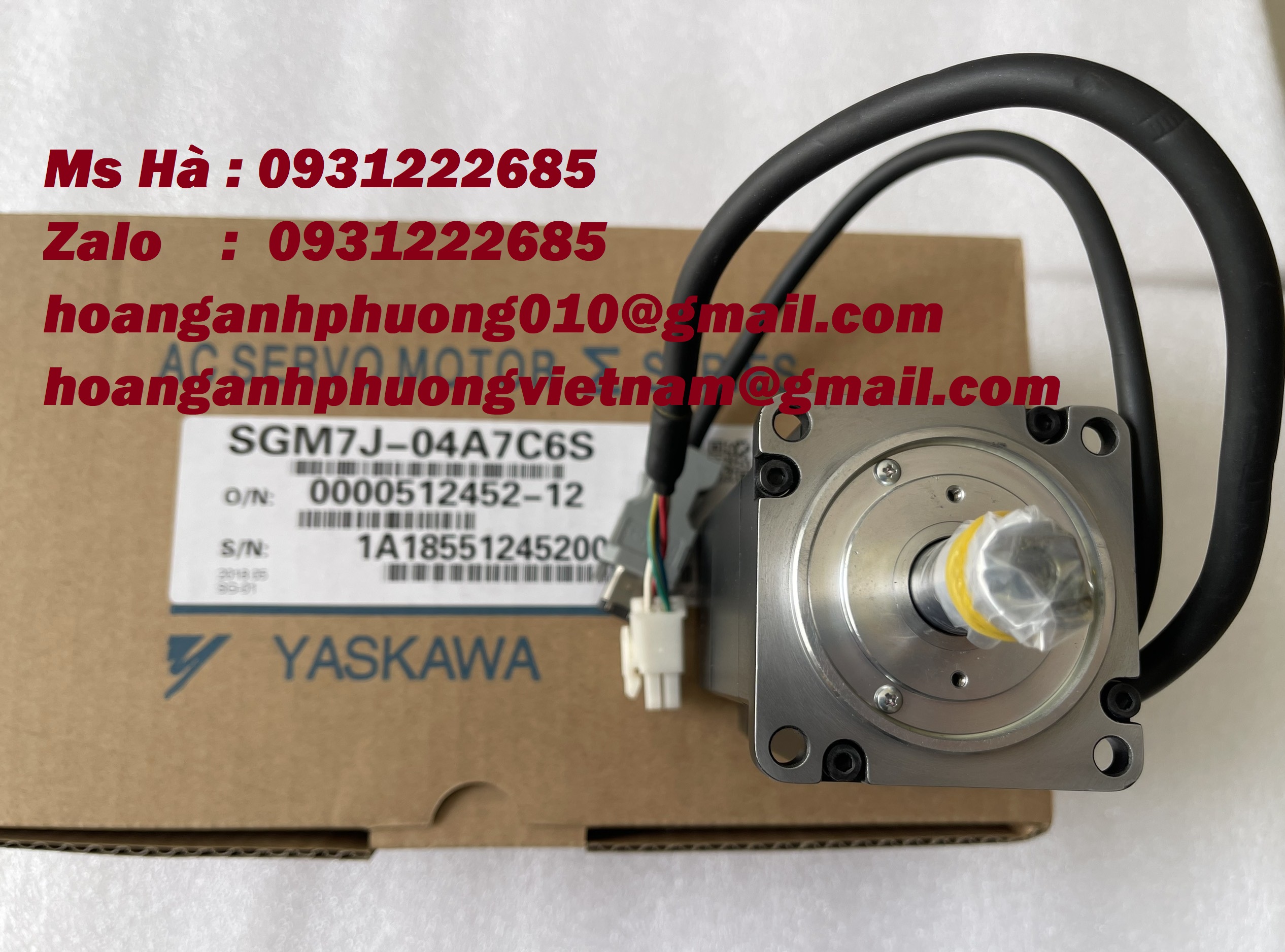 Yaskawa SGM7J-04AFC6S  động cơ  bảo hành 12 tháng