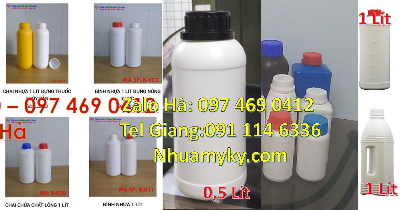 Bán chai nhựa 0.5l đựng gia vị nấu ăn,chai nhựa 1l đựng xà phòng bột g