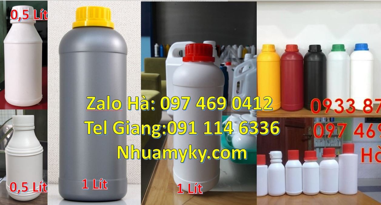 Bán chai nhựa 0.5l đựng gia vị nấu ăn,chai nhựa 1l đựng xà phòng bột g
