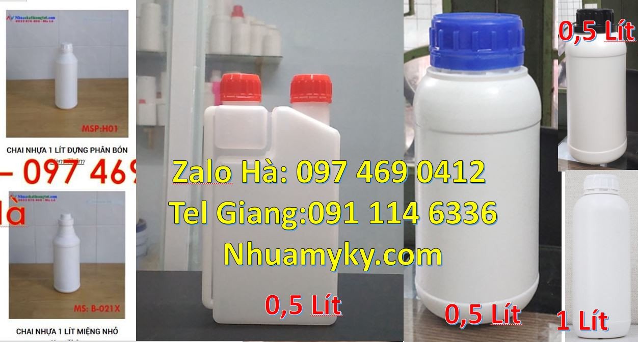Bán chai nhựa 0.5l đựng gia vị nấu ăn,chai nhựa 1l đựng xà phòng bột g