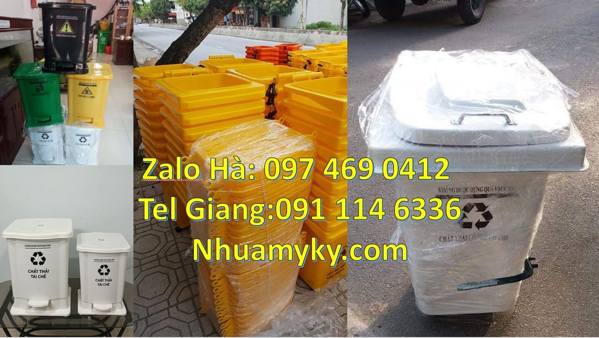 Bán thùng rác y tế 15l có nắp đậy,thùng rác y tế 60l có đạp chân giá r