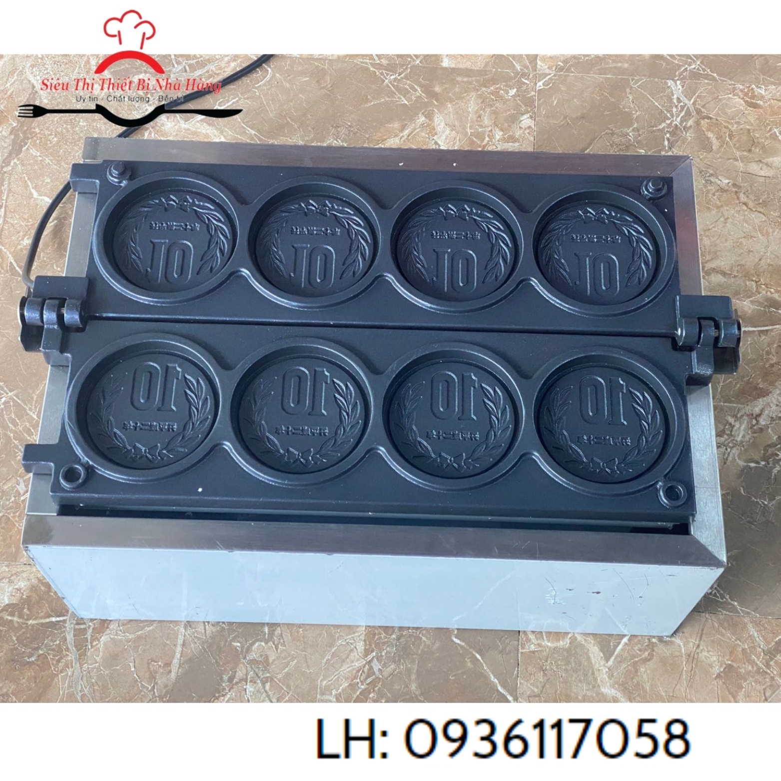 Máy làm bánh đồng xu Hàn Quốc thơm ngon béo ngậy