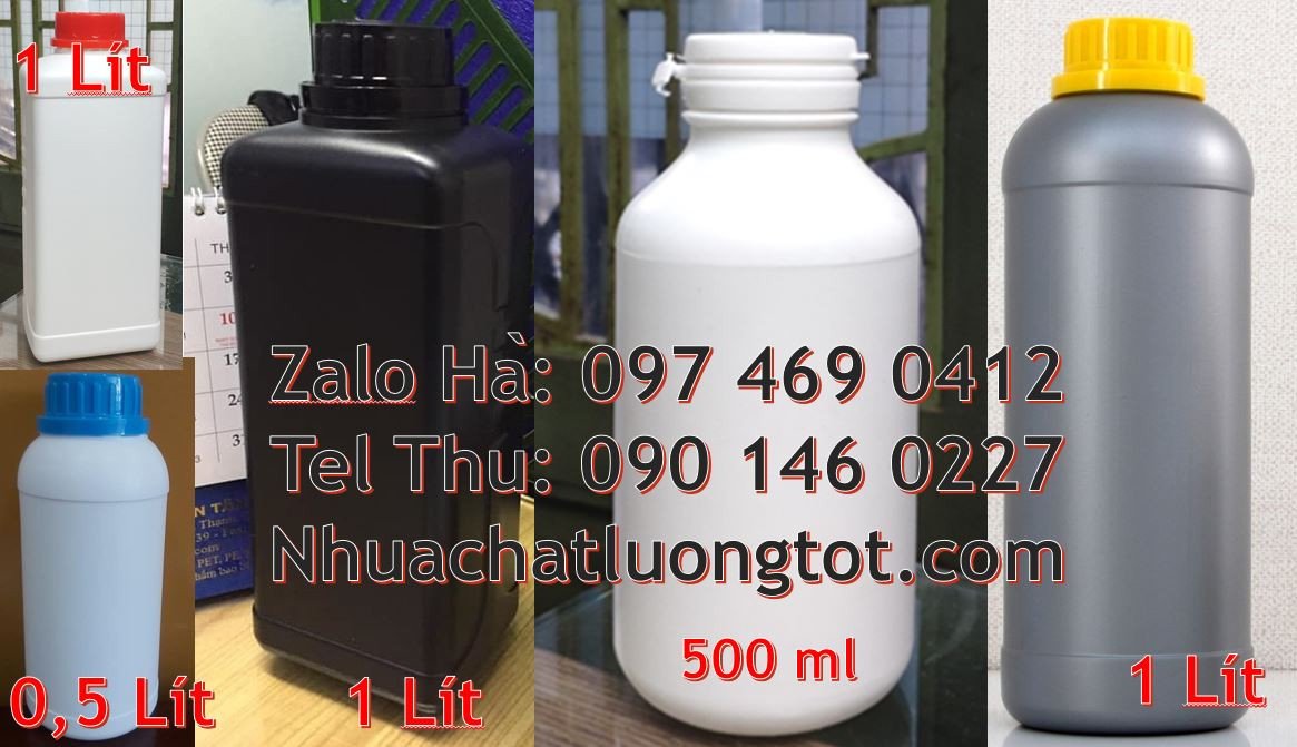 Bán chai nhựa 1l có nắp thoát khí,chai nhựa hdpe 0.5l màu trắng đục
