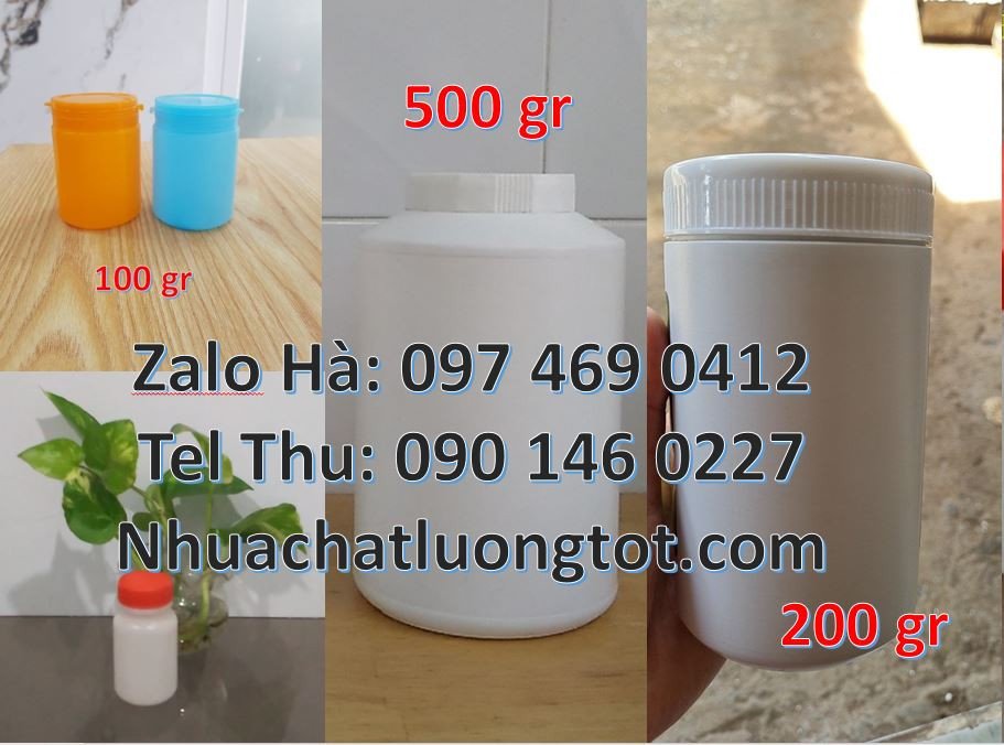 Bán hũ nhựa 500g đựng sữa tắm,hũ nhựa 200g đựng gia vị thực phẩm giá r