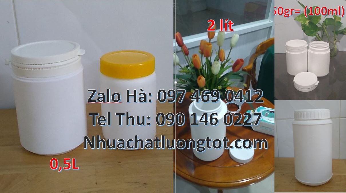 Bán hũ nhựa 500g đựng sữa tắm,hũ nhựa 200g đựng gia vị thực phẩm giá r