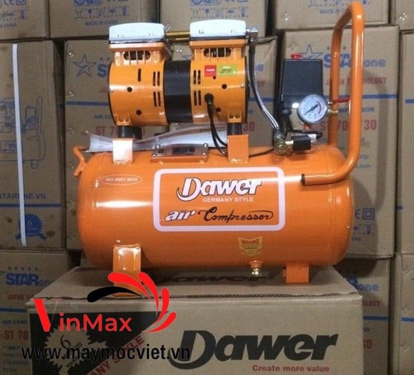 Máy nén khí 30L công suất 750W không dầu DAWER