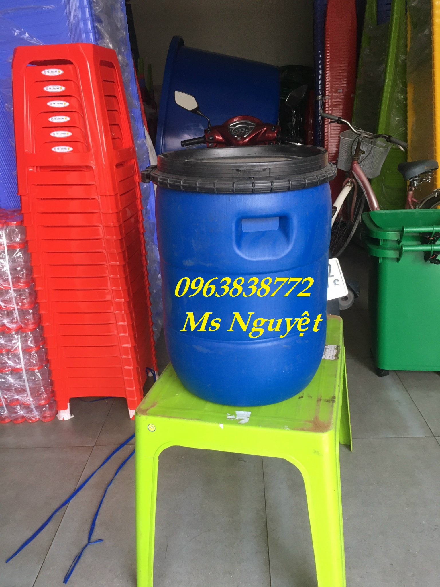 nơi bán thùng xanh nhựa 50lit giá tốt lh: 0963838772