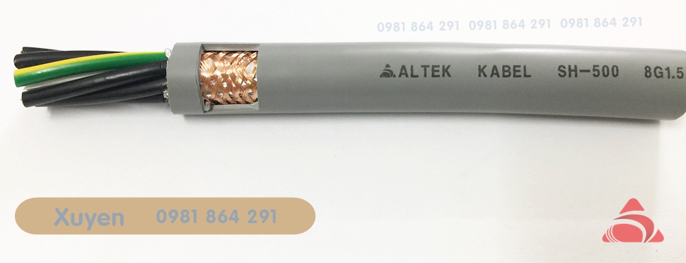 Cáp điều khiển, cáp viễn thông 8x0.5,8x0.75,8x1.0,8x1.5 Altek Kabel