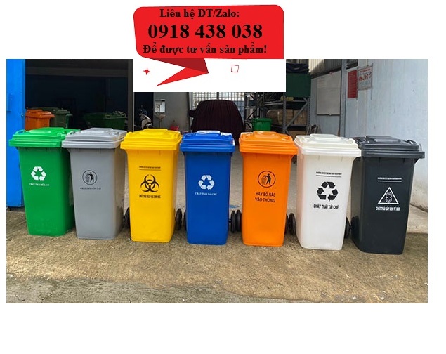 Thùng rác nhựa, thùng rác 120l, 240l nhập khẩu giá rẻ