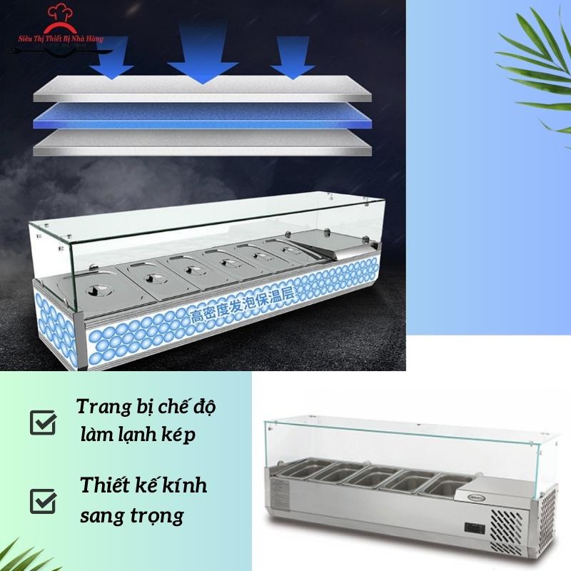 Tủ trưng bày salad, pizza- thiết bị quan trọng trong cửa hàngthực phẩm