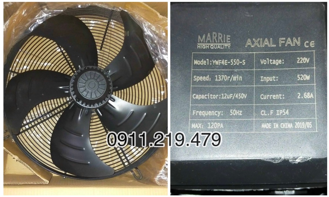 hàng có sẵn tại kho quạt dàn lạnh YWF4D-550S