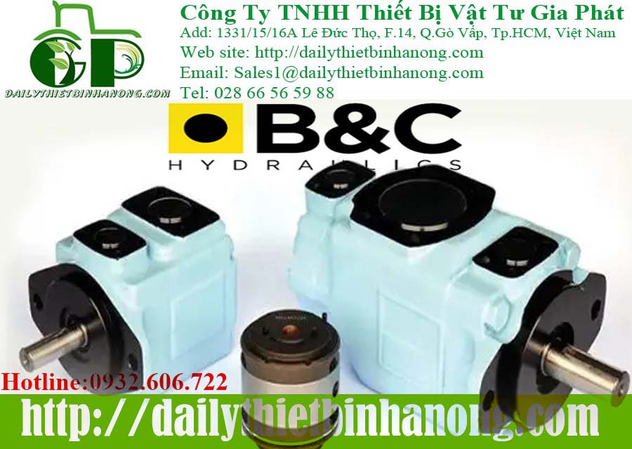 Bơm thủy lực, bơm bánh răng, bơm cánh gạt B&C Hydrainics
