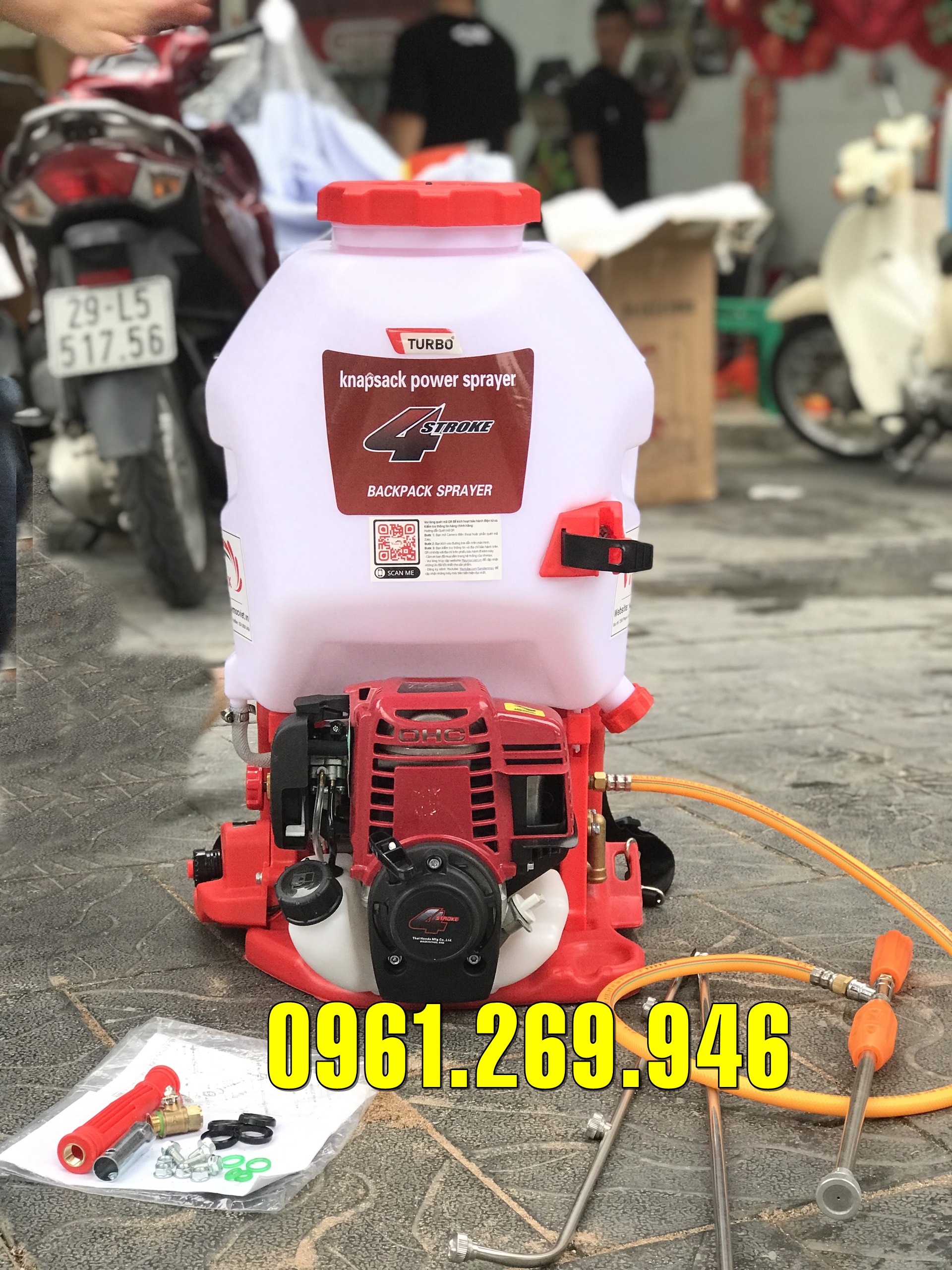 Máy phun thuốc động cơ 4 thì GX35 Turbo 4025