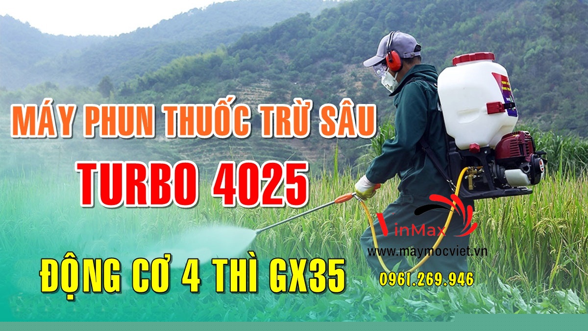 Máy phun thuốc động cơ 4 thì GX35 Turbo 4025