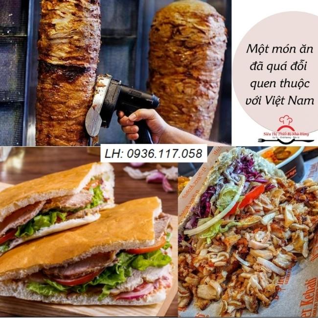Máy cắt thịt doner kebab không dây chạy pin