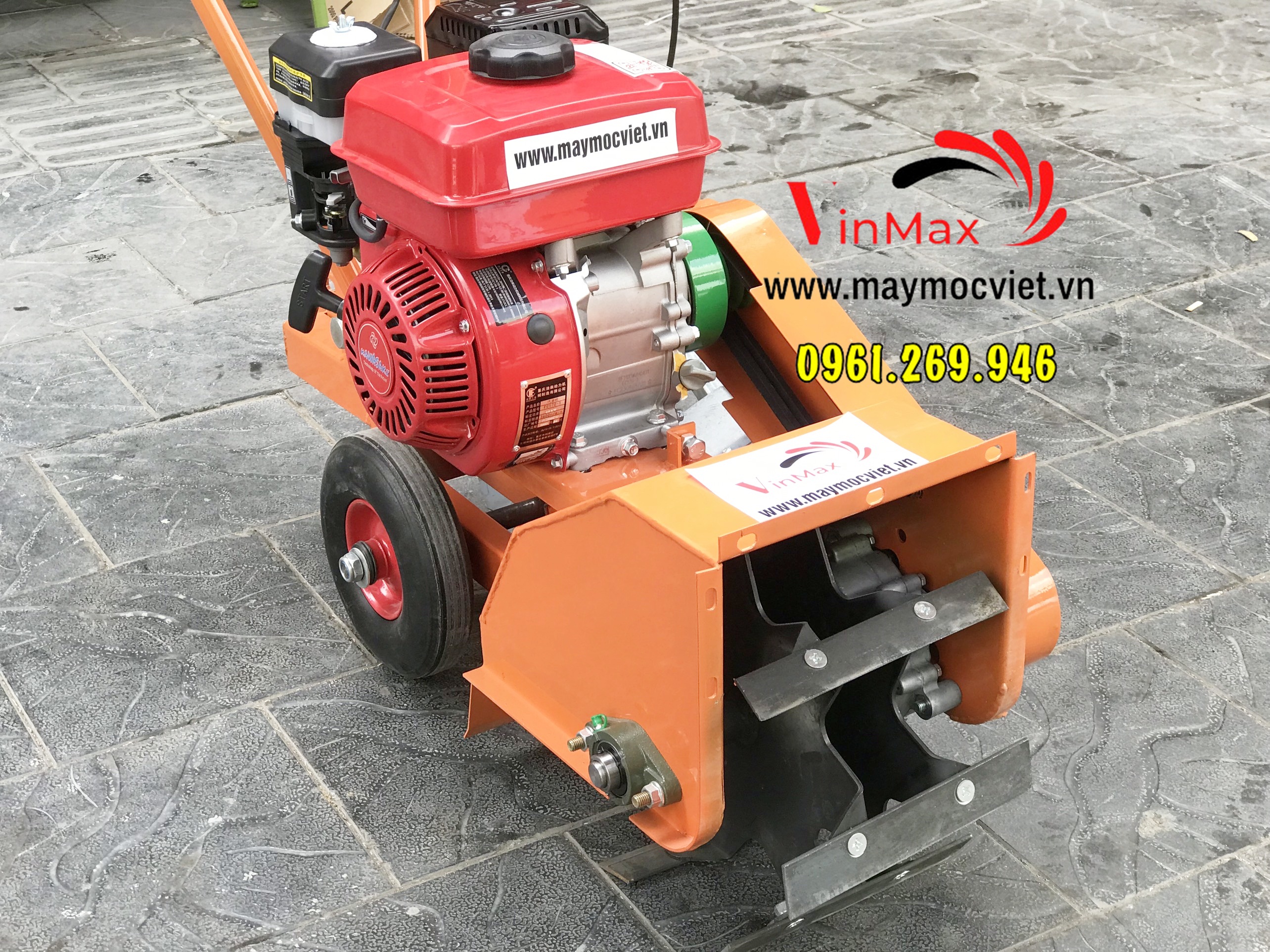 Máy vun luống ngô làm cỏ đa năng động cơ xăng 6HP Kawasaki KW3023