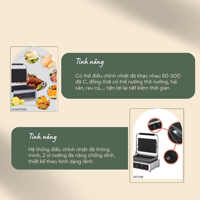 Máy ép bánh mì đơn size lớn đùng điện cao cấp