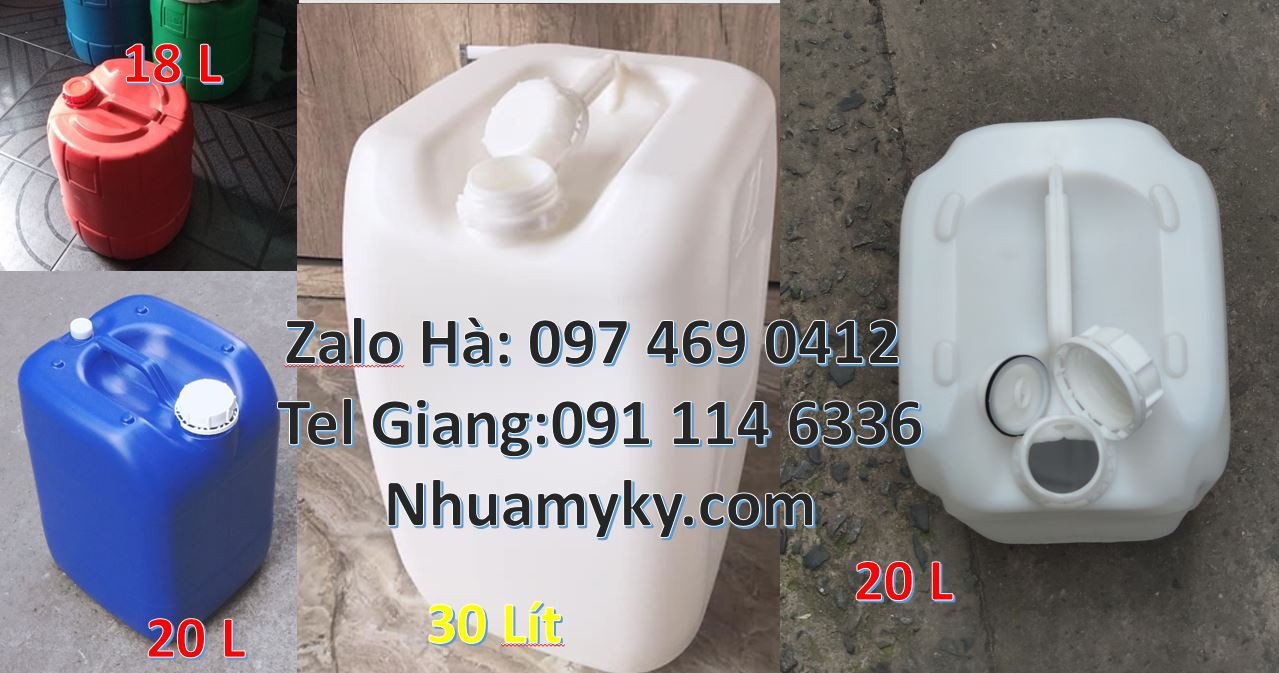 Bán can nhựa 20l có nắp thoát khí đựng nước sinh hoạt,can nhựa 25l re