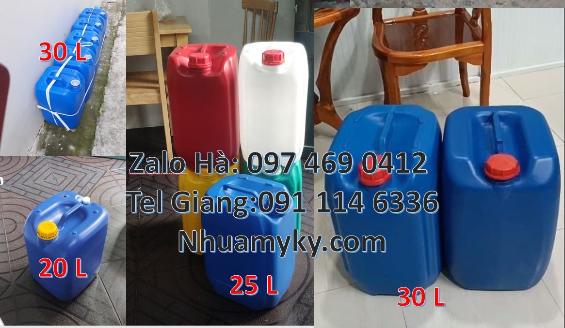 Bán can nhựa 20l có nắp thoát khí đựng nước sinh hoạt,can nhựa 25l re