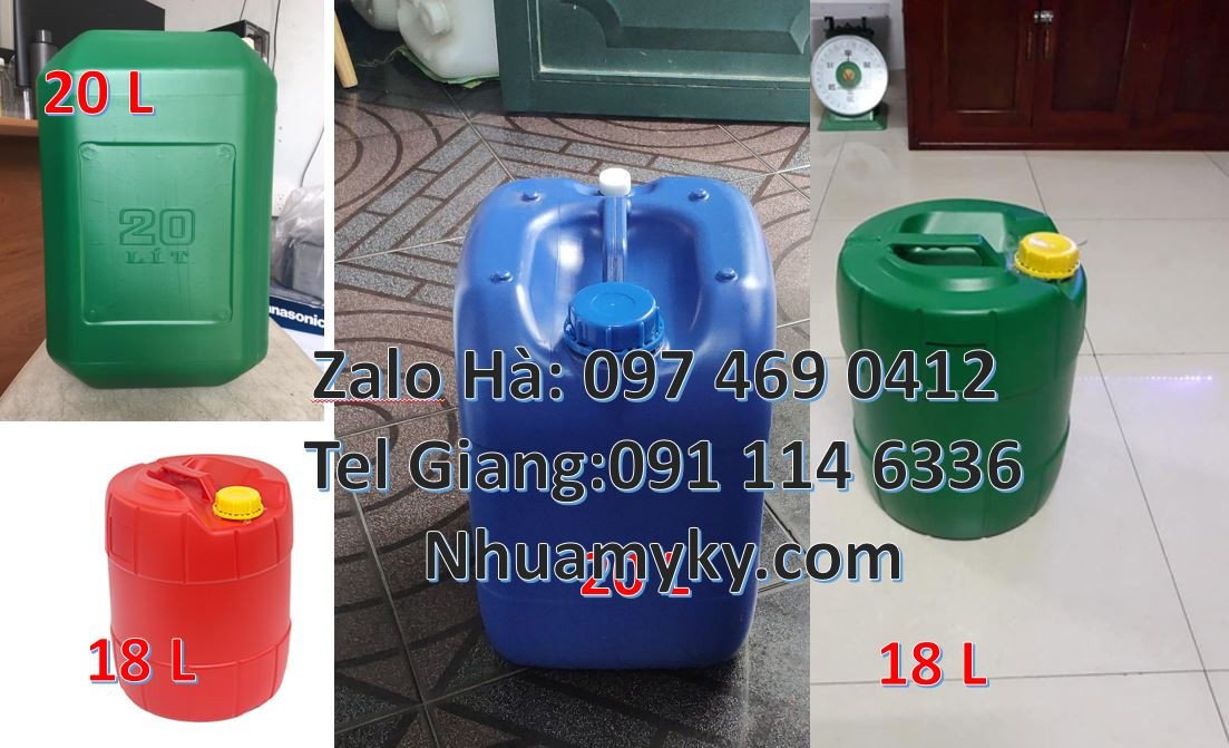 Bán can nhựa 20l có nắp thoát khí đựng nước sinh hoạt,can nhựa 25l re