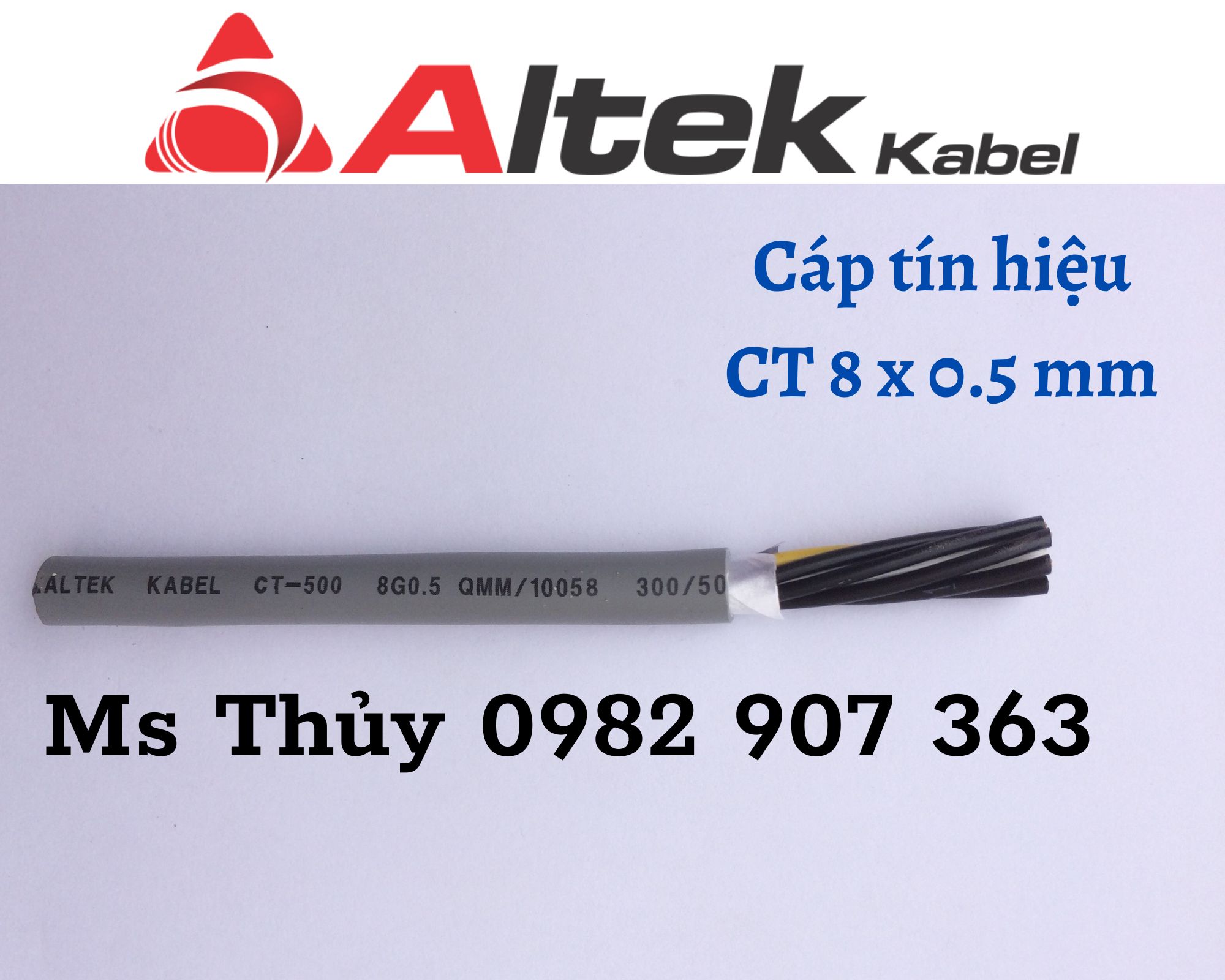 Cáp điều khiển 8 lõi altek kabel chính hãng
