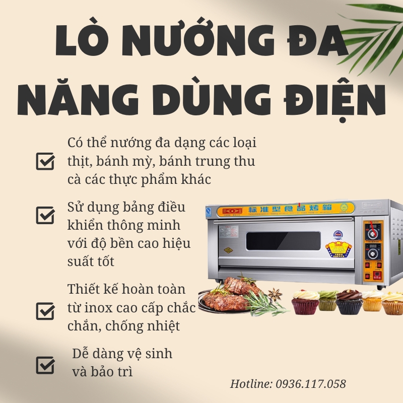 Lò nướng đa năng 1 tầng 2 khay