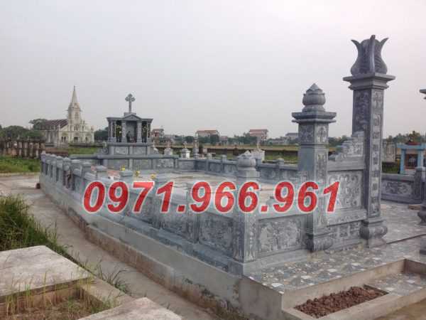 bán kiên giang - mẫu lắp đặt khuân viên lăng mộ đá tự nhiên đẹp 346