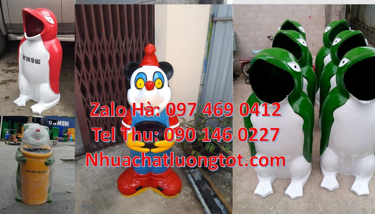 Bán thùng rác hình con voi,thùng rác hình con chuột mickey chất lượng