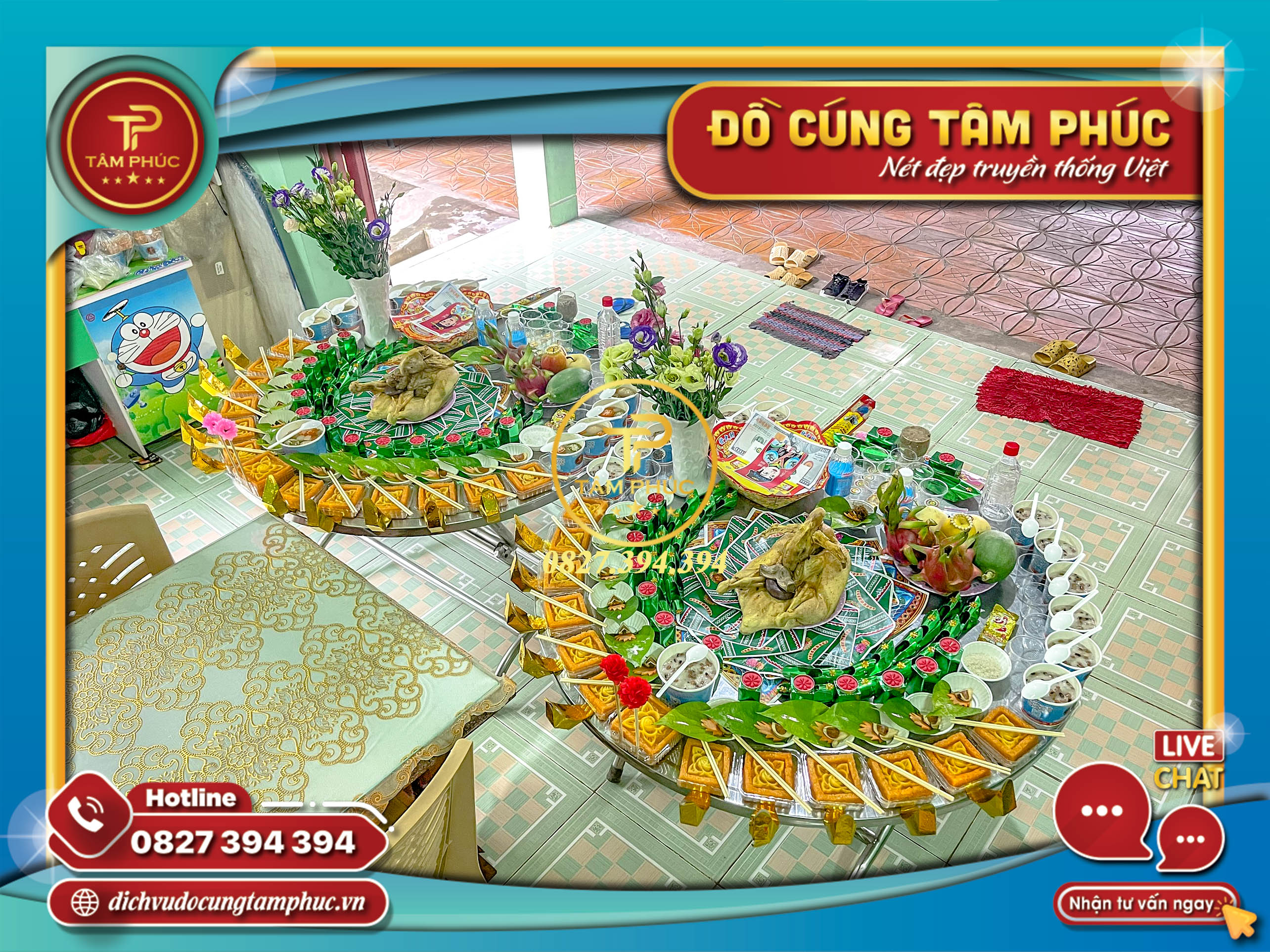 Mâm cúng căn, đầy tháng, thôi nôi, cho các bé yêu trọn gói.