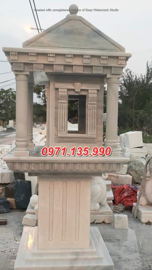 Mẫu cây hương thờ bằng đá nguyên khối đẹp bán tại Vĩnh Long - 31
