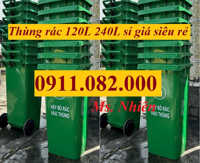 thùng rác giá rẻ, thùng rác 120 lít 240 lít giá sỉ