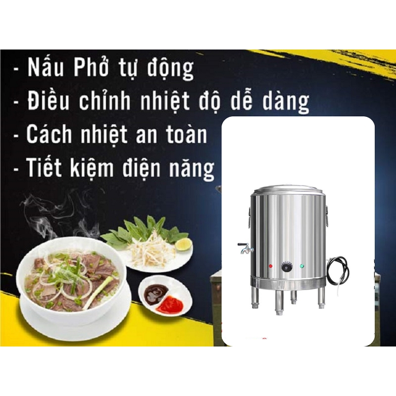 Nồi nấu phở đa năng 50L- thiết bị không thể thiếu trong quán ăn củabạn
